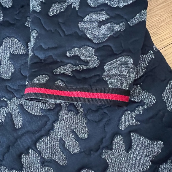 Women’s custom pull over w mandarin collar - denim detail / red accents … - Picture 6 of 7